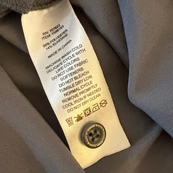 Eddie Bauer Women's Gray Button Down Shirt-S - Picture 6 of 8